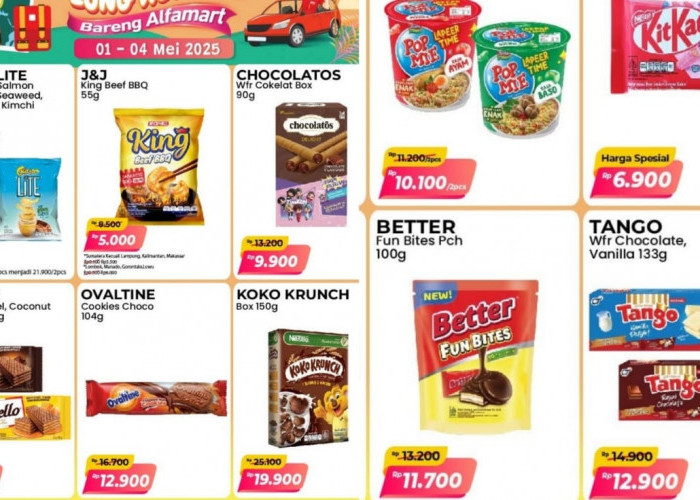 Promo Camilan Favorit dari Alfamart, Habiskan Long Weekend Dengan Santai Bersama Keluarga, Cek Katalognya