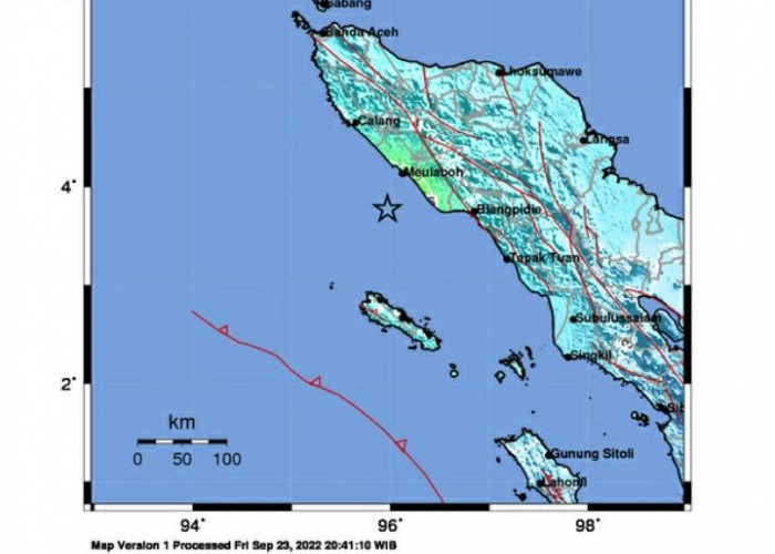 Gempa 6,4 Magnitudo Guncang Kota Meulaboh Aceh Barat