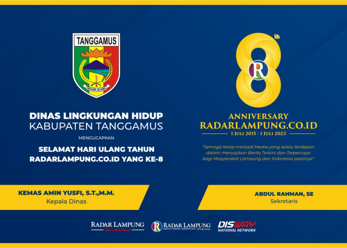 Dinas Lingkungan Hidup Kabupaten Tanggamus: Selamat Milad Radar Lampung Online ke-8