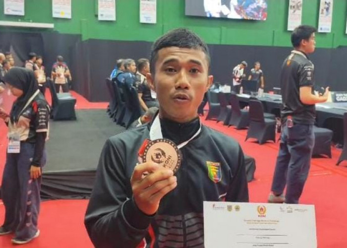 Atlet Sambo Asal Lampung Maulana Abitama Raih Perunggu di PON Beladiri 2025