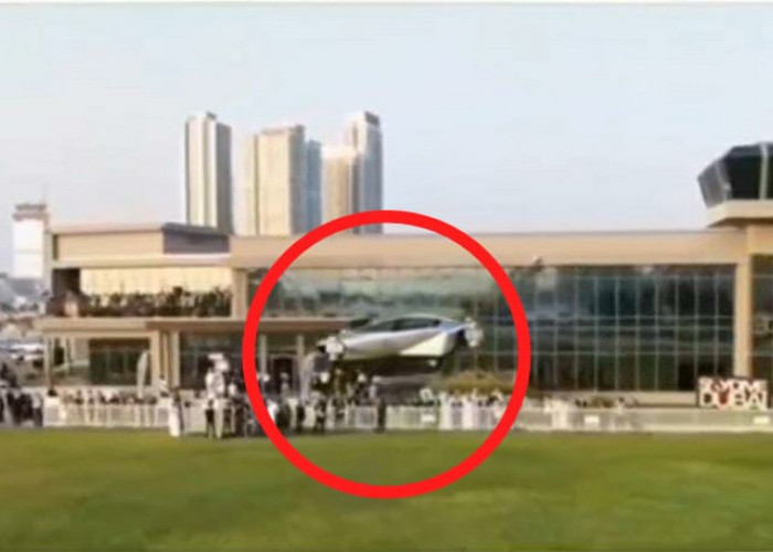 Viral, Penampakan Mobil Terbang Terlihat Mengudara di Langit Dubai