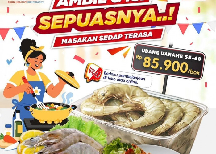 Bikin Masakan Sedap Terasa, Promo Udang Vaname 'Ambil Sepuasnya' Superindo Berakhir Lusa Ini