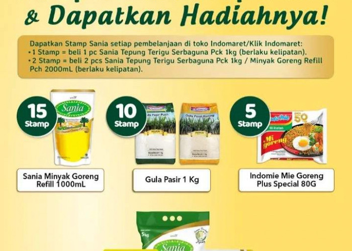 Update Promo Stamp Sania Indomaret 18 Februari–30 April 2026: Kumpulkan Stamp Hingga Tukarkan Indomie