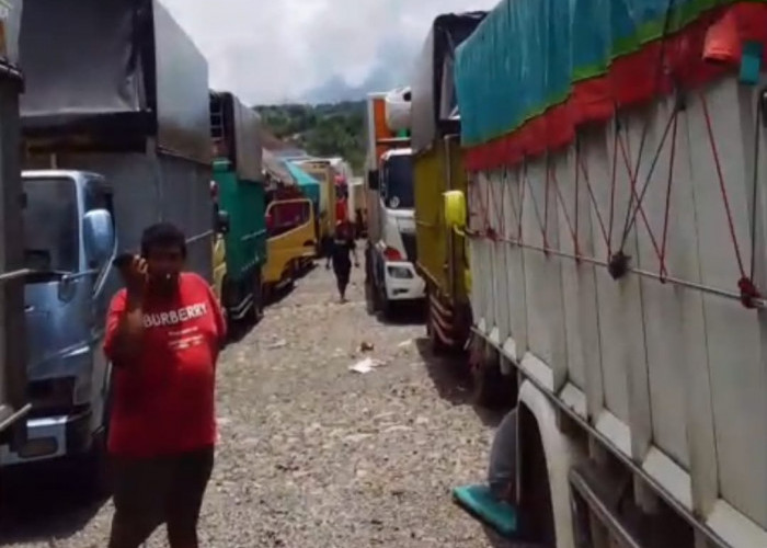 Puluhan Truk Tertahan di Pelabuhan BBJ, Muatan Buah Membusuk dan Supir Nyaris Demo