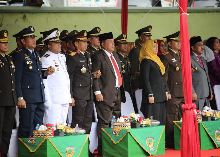Gubernur Lampung Arinal Djunaidi Hadiri HUT ke 77 TNI