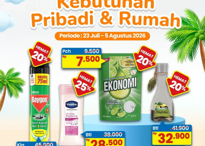 Promo Indomaret Super Hemat 23 Juli – 5 Agustus 2026, Ini Diskon Produk Kebersihan dan Perawatan 