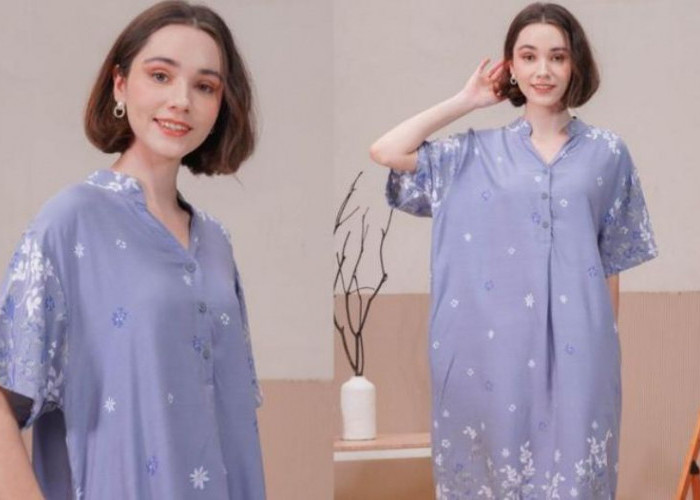 5 Daster Kekinian Kerah Shanghai yang Bikin Tampil Elegan di Rumah