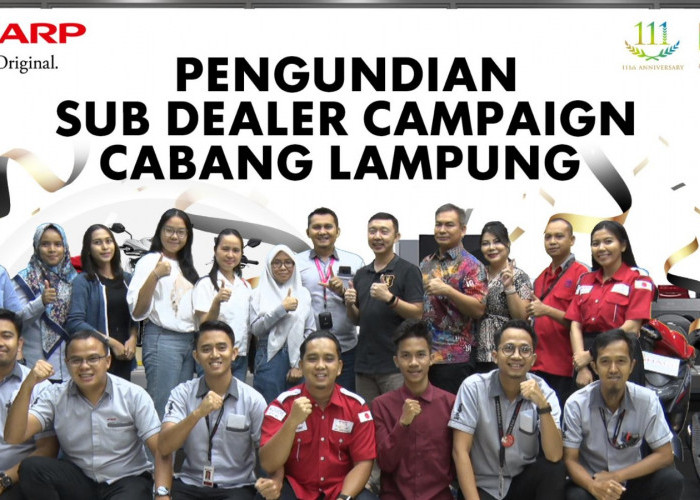 SHARP Gelar Undian Sub Dealer Campaign Cabang Lampung, Ini Nama-nama Pemenangnya