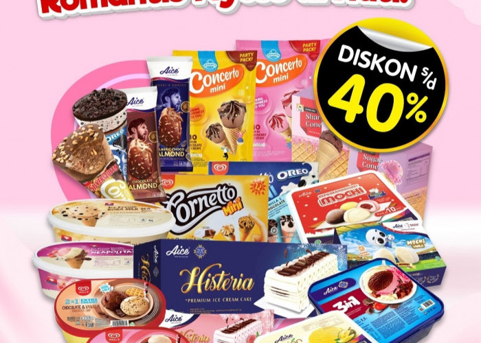 Promo Superindo 19 Februari 2025, Ice Cream Party Diskon sampai 40 Persen, Romantis Nyes di Hati