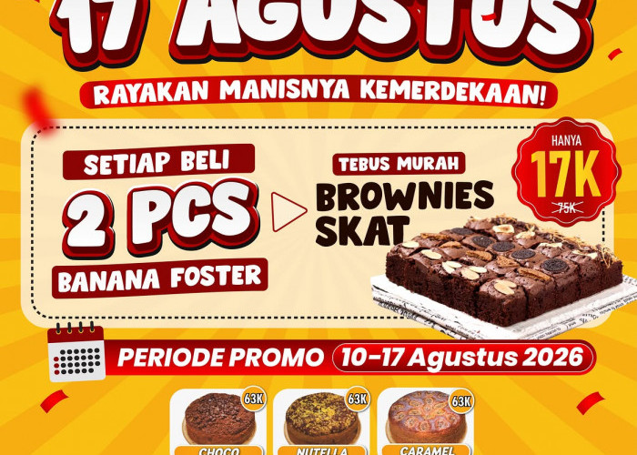 Bikin Melongo, Dari Rp75 Ribu Jadi Cuma Rp17 Ribu, Intip Syarat Tebus Murah Brownies di Lampung Banana Foster 