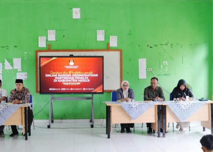 KPU Mesuji Lakukan Antisipasi Golput Dini Lewat  Pendidikan Pemilih di Sekolah