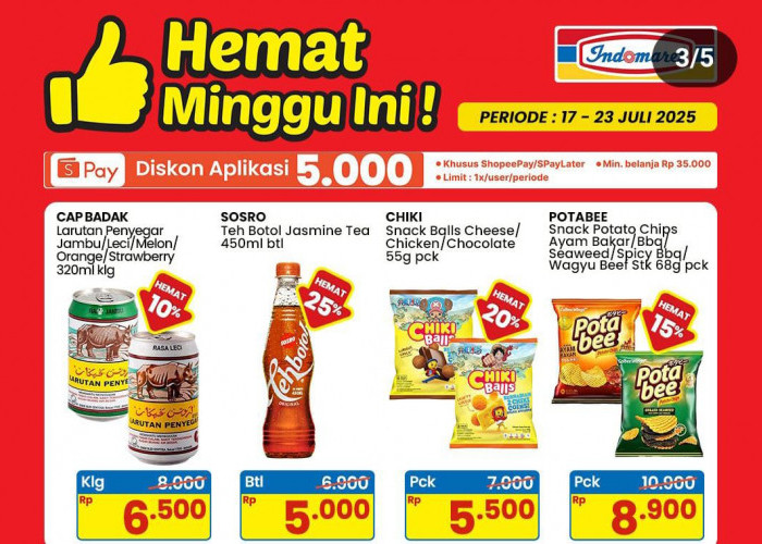 Promo Indomaret Cemilan Ringan! Ada Diskon Hemat Spesial 22 Juli 2025