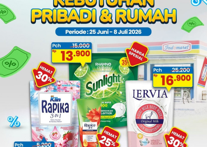 Lusa Terakhir, Promo Super Hemat Indomaret Juli 2026, Diskon Kebutuhan Rumah Tangga hingga 35 Persen