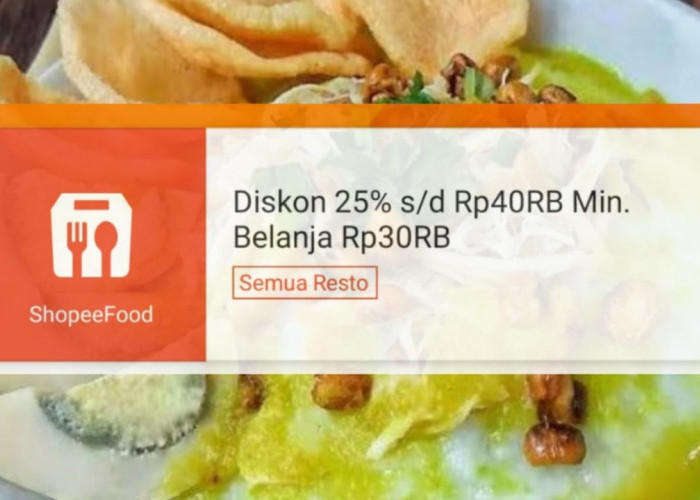 Bandar Lampung Diguyur Hujan, Cek Promo ShopeeFood Hari Ini Supaya Bisa Beli Makanan Hangat Dengan Harga Murah