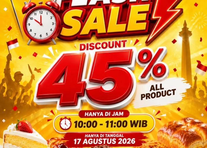 Sambut HUT RI, Jaya Bakery Pangkas Harga Seluruh Produk 45 Persen Selama Satu Jam