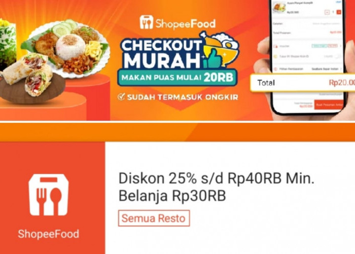 Klaim Sekarang! Dapatkan Diskon 25 Persen Hingga Rp40 Ribu di ShopeeFood, Makan Siang Dijamin Kenyang