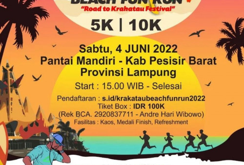 Ratusan Pelari Se Indonesia Bakal Ikuti Krakatau Beach Fun Run 2022