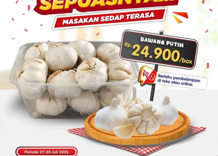 Hari Terakhir, Promo Super Indo Ambil Bawang Putih Sepuasnya Cuma Rp24.900 Per Box