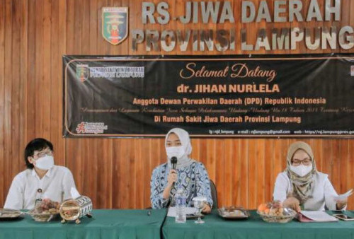 Kunjungi RSJ Lampung, Anggota DPD Jihan Nurlela Merasa ‘Pulang ke Rumah’ 