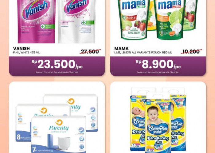 Promo Hemat Terus - Terusan Bersama Chandra sampai 19 November 2025: Dari Mama Lemon Hingga Mamy Poko Pants