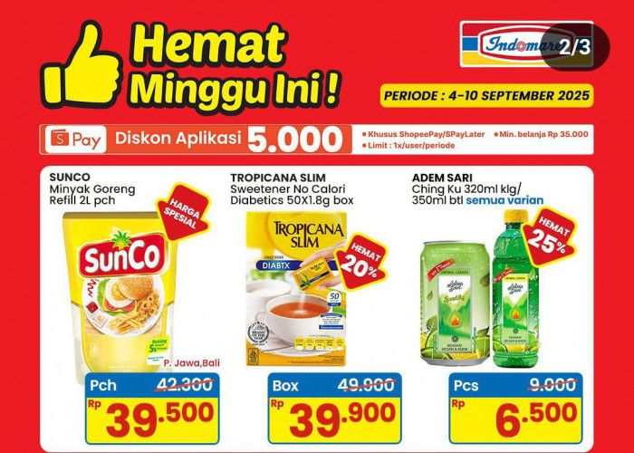 Promo Indomaret Spesial Harga Lebih Untung, Diskon Minyak Goreng Hingga Adem Sari 