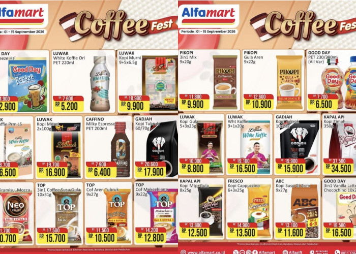 Besok Terakhir, Promo Coffee Fest di Alfamart, Cek Daftar Harganya di Sini