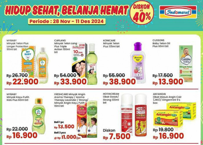 Penuhi Kebutuhan Si Kecil Lewat Promo Hemat Indomaret Awal Bulan, Dapatkan Diskon Minyak Telon Rp 13 Ribu