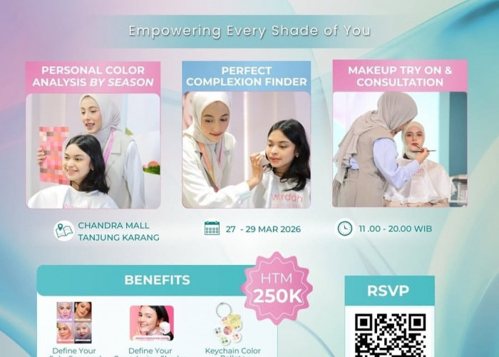 Temukan 'Warna' Sejatimu, Wardah Colourverse Hadir di Chandra Mall Lampung, Catat Tanggalnya