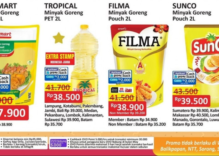 Terakhir! Promo Gajian Untung Edisi Minyak Goreng Murah di Alfamart yang Tidak Boleh Dilewatkan