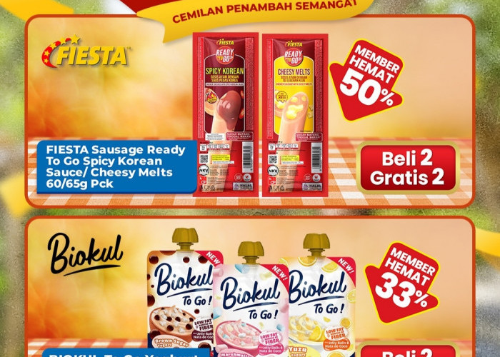 Promo Senin Ceria Indomaret Poinku 7 September 2026: Ada Beli 2 Gratis 2 Sosis Fiesta dan Biokul Yoghurt 