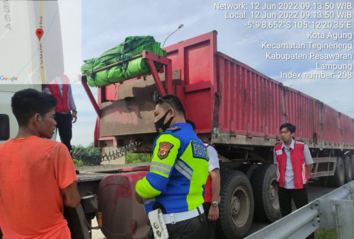 Buat Laporan Palsu Ditodong di JTTS, Sopir Asal Jateng Diamankan Petugas PJR Polda Lampung