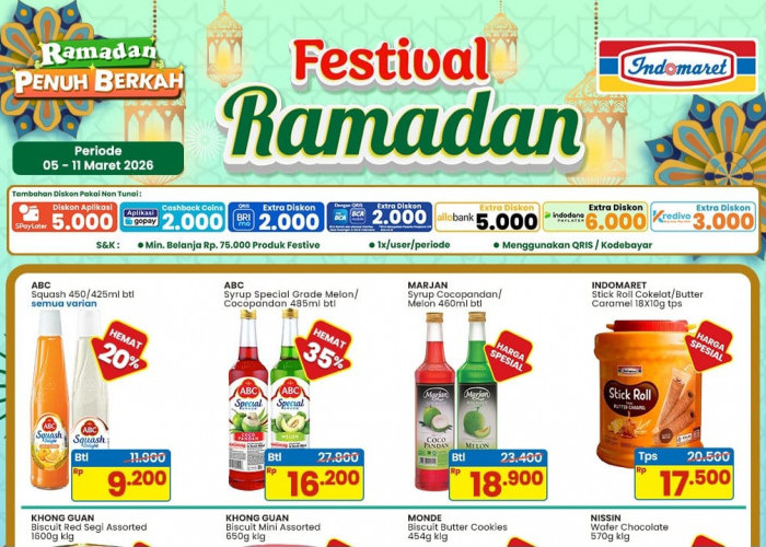 Promo Indomaret Festival Ramadan 2026: Diskon Besar-Besaran Bikin Stok Lebih Hemat