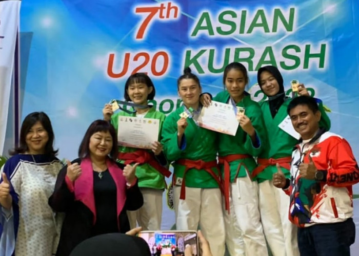 Raih Medali di Kejuaraan Kurash, Atlet Lampung Kibarkan Bendara Merah Putih di Tahiland