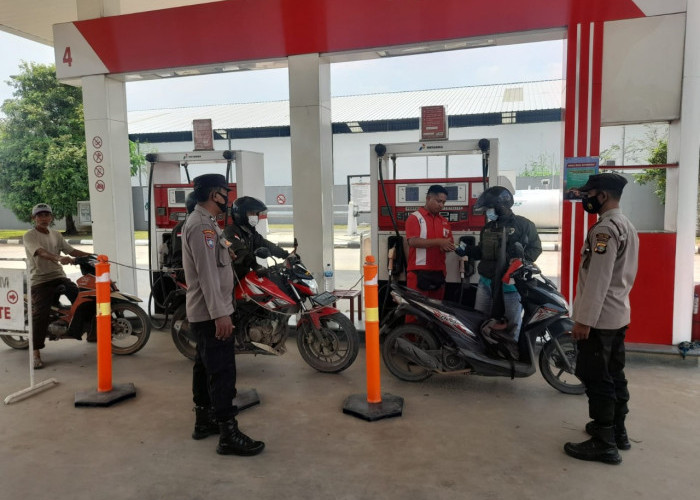 Wacana Kenaikan BBM, Polres Lampung Tengah Monitor SPBU 