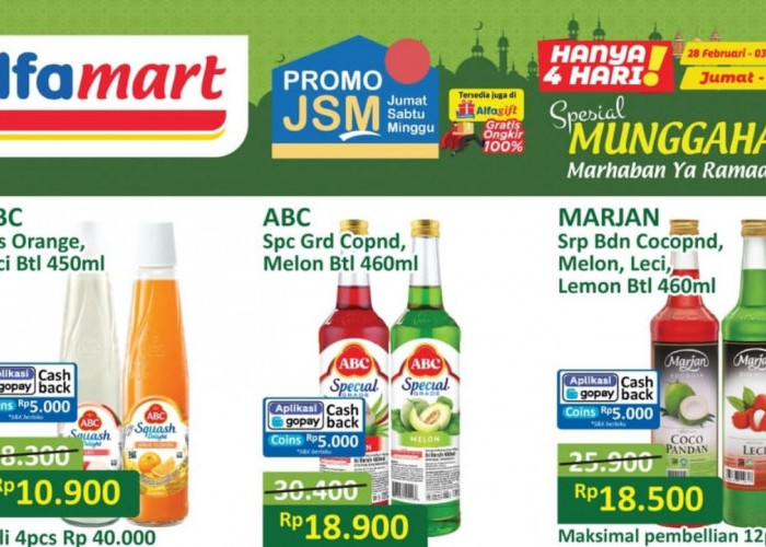 Promo JSM Alfamart Spesial Munggahan Untuk Aneka Produk Sirup, Cek Katalognya