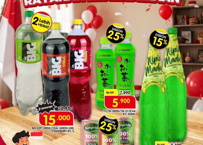 Promo Spesial Kemerdekaan di Superindo: Diskon Minuman Segar Hingga 25 Persen