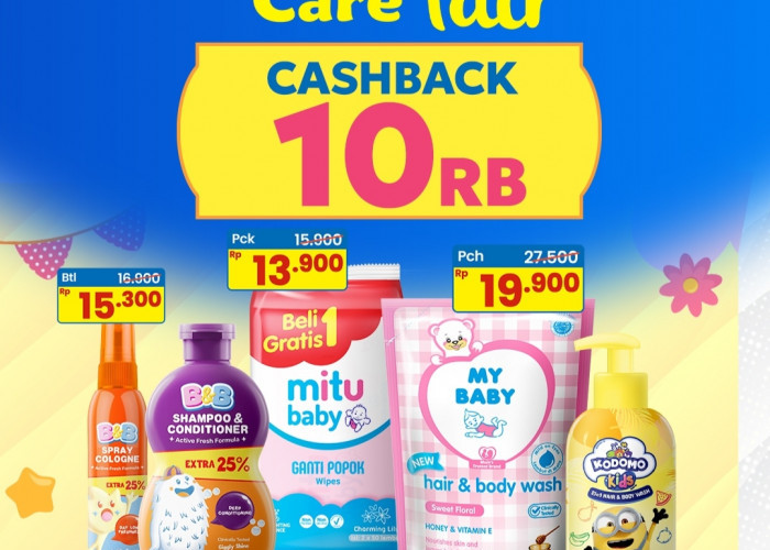 Promo Baby and Kids Care Fair Klik Indomaret: Diskon Perlengkapan Anak, Cashback Rp 10 Ribu dan Gratis Ongkir 