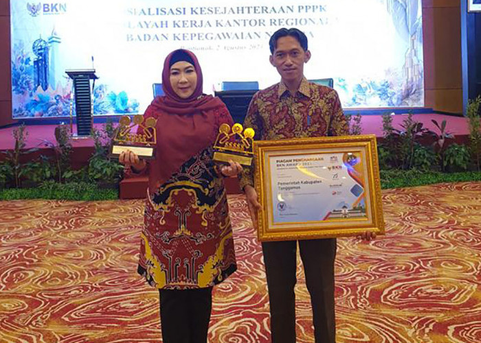 Kabupaten Tanggamus Raih 3 Penghargaan BKN AWARD 2023
