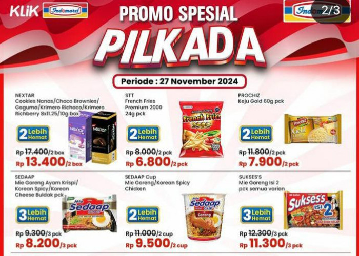 Serbu Promo Indomaret Spesial Pilkada 2024, Ada Paket Hemat Serba Diskon