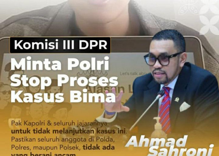 Wakil Ketua Komisi III DPR RI Minta Polri Stop Kasus Bima: Pemprov Lampung Harus Terbiasa Menerima Kritik