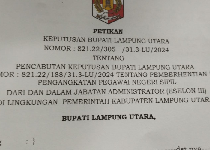 SK Pembatalan Turun, 73 Pejabat Kembali ke Jabatan Semula