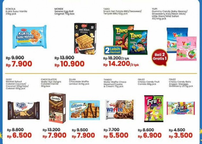 Promo Indomaret Spesial Wafer Biskuit, Ada Diskon Kukis Susu Vanila Rp 7 Ribu