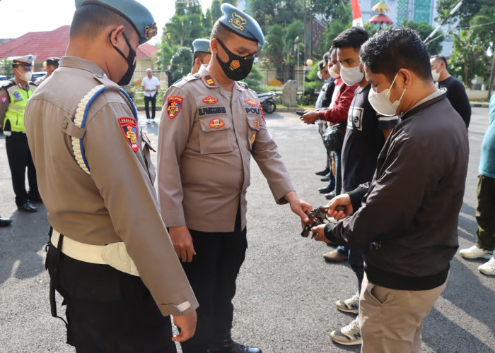 Tak Ingin Terulang Polisi Tembak Polisi di Lamteng, Propam Polresta Bandar Lampung Razia Senpi