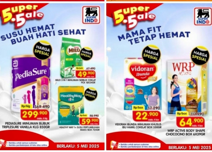 Hanya Berlaku Hari Ini, Promo Susu Hemat Superindo,  Mama Fit Anak Tetap Sehat 