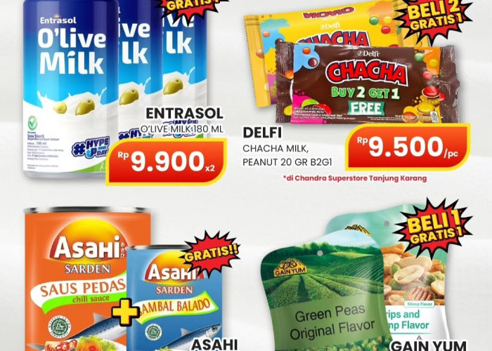 Camilan hingga Minuman Nutrisi, Cek Daftar Promo Terbaru Banded Pick of the Week di Chandra Superstore