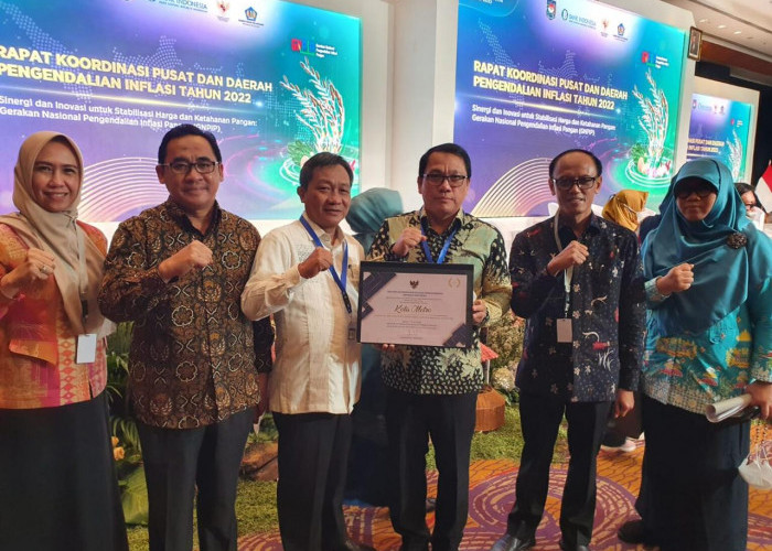 Kota Metro Masuk Kategori Daerah Terbaik di Pulau Sumatera dalam Pengendalian Inflasi