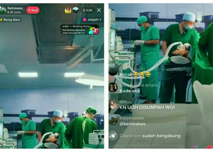 Viral, Oknum Nakes Ini Live TikTok Ketika Operasi Pasien Melahirkan, Netizen Geram