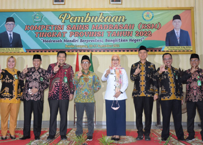 Kompetisi Sains Madrasah Tingkat Provinsi Lampung Tahun 2022 Resmi Dibuka