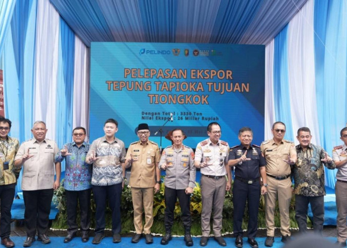 Dukung Riset Pertanian, Wakil Rektor Bidang Akademik Unila ​Hadiri Pelepasan Ekspor Tapioka ke Tiongkok