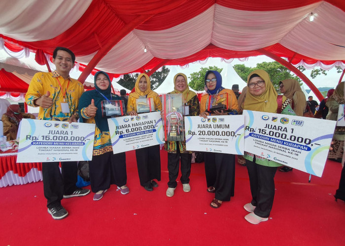 Provinsi Lampung diwakili Pringsewu Juara Umum Lomba Masak Serba Ikan Tingkat Nasional